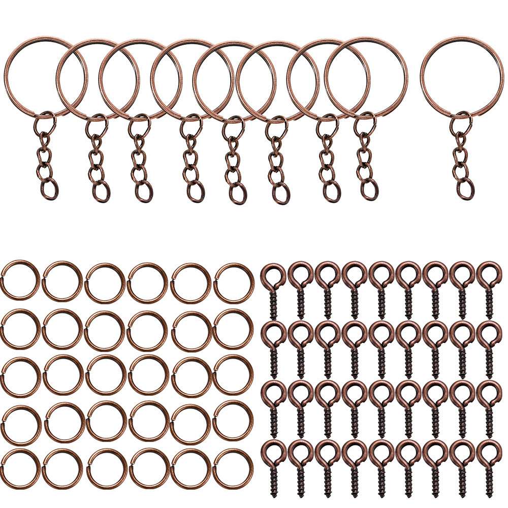1370 Ensemble de porte-clés rouge antique