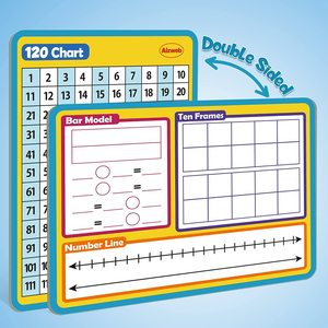 Tableau blanc effaçable à sec double face pour la pratique des nombres et <span class=keywords><strong>de</strong></span> la division longue, outil éducatif réutilisable pour enfants et étudiants - Product Image 3