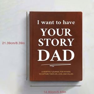 Custom High Quality Your Story Leather-Bound Hardcover A5 Thread Sewing Bound 128 Sheets Birthday Mother's Day Gift Guided - Product Image 2