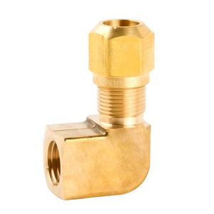 Xiangjia Machinery Brass 90 Degree Elbow Fitting 14x18 For Air Brake Pneumatic Systems - Product Image 1