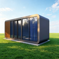 Maison capsule écologique préfabriquée moderne en conteneur, durable, installation facile, bureau, appartement, hôtel, villa, cube de 2,15 m
