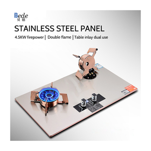 Trang chủ sử dụng 2-burner Bếp gas lật đầu thép không gỉ đung bề mặt thông minh LPG bếp gas bếp cài đặt - Product Image 2