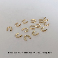 Protector de Alambre en Forma de U de Alta Calidad con Baño de Oro de 14k, Guardacabos, Cierres y Conectores para Suministros y Accesorios de Joyería