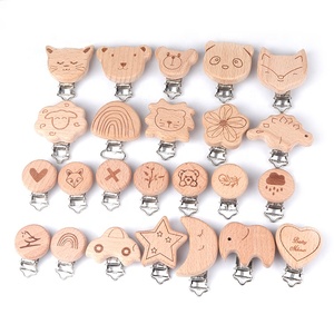 Rockmore — attache-<span class=keywords><strong>sucette</strong></span> de dentition en bois de hêtre, motif Animal, pour bébé - Product Image 2