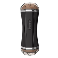 Masturbateur interaction vocale double tête vibrateur outils de masturbation pour hommes produits sexuels pour hommes exercice tasse de masturbation