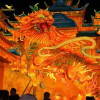 Fabricant de lanterne de festival Zigong personnalisé diverses lanternes à thème imperméables d'extérieur