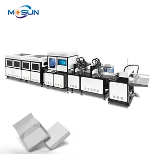 MSFB-800 Mesin Kotak Kemasan Otomatis Dapat Dilipat Kotak Kaku Mesin Pembuat Kotak Karton Mesin Lipat