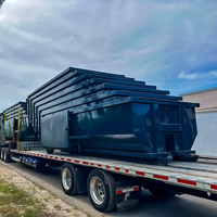 Bac à déchets à roulettes robuste pour la construction, en acier Q235, poids 1200 kg, pour le recyclage efficace des déchets et l'élimination des déchets.