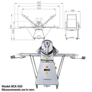 Bánh bơ Puff <span class=keywords><strong>Pastry</strong></span> bột sheeter mô hình sàn với bảng dọc Báo Chí nướng làm bột <span class=keywords><strong>Pastry</strong></span> sheeter con lăn - Product Image 1