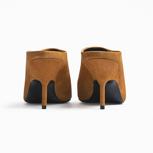 Mules de Mujer para Otoño/Invierno, de Piel Genuina, Tacón Fino, Punta en Pico, Alta Calidad, Personalizables - Product Image 3