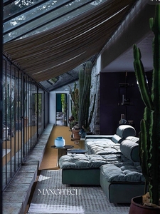 Mangitech ý <span class=keywords><strong>Miami</strong></span> sâu ngồi Modular <span class=keywords><strong>sofa</strong></span> cao cấp hiện đại vải cho kích thước lớn phòng khách cao cấp hiện đại biệt thự L hình dạng - Product Image 5