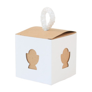 Boîte en papier kraft rétro européen Bear Angel <span class=keywords><strong>Holy</strong></span> Grail Cross Square Carton pour l'emballage de bonbons de mariage et l'offre de cadeaux - Product Image 4