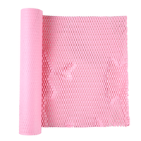 Rouleau d'emballage antichoc en papier kraft alvéolé extensible et recyclable pour cadeaux, bouteilles, autocollants - Écologique