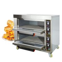 Équipement de cuisson industriel commercial Four à pizza Feu de bois Pain Gâteau Boulangerie Four à gaz électrique avec vapeur