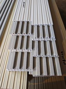 Wpc Panneau mural intérieur Décoration de garniture extérieure Grille de fond Shandong - Product Image 6