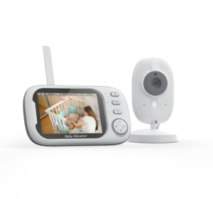 Anicebb - Monitor de Bebé con Visión Nocturna, Audio Bidireccional, Monitorización de Temperatura, Audio de 3.5 Pulgadas, Canciones de Cuna Integradas - Product Image 1