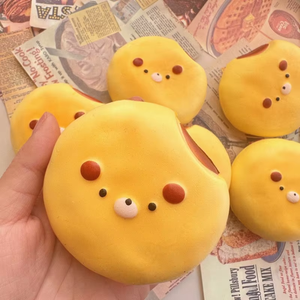 Japanese <b>Squishy</b> Cartoon Bread Slow-Rebound Toy Highly Photogenic Food-Style Soft Moist Perfect Squeezing Stress Relief Gentle - Product Image 4