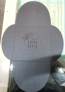 Cutting Die Luxury <b>Black</b> Matte Logo Gloss A5 Gift Card Envelope for Bills - Product Image 4