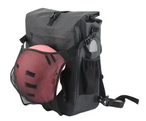 Bolsa multifuncional para ciclismo, bolsa para bicicleta 100% impermeável, mensageiro, 3 em 1, com bolso para capacete