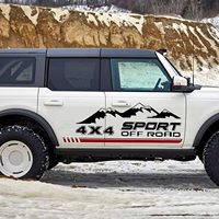 1 Paire d'autocollants de voiture tout-terrain 4x4 pour Ranger HILUX F150, autocollant graphique en vinyle pour pick-up, montagne, sport