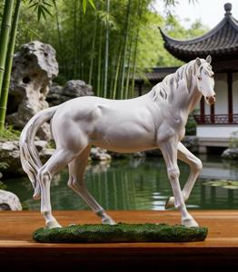 Esculturas de <span class=keywords><strong>Caballos</strong></span> de Resina Personalizables, Figuras de Arte de Estilo Occidental, <span class=keywords><strong>Caballos</strong></span> Blancos Elegantes, Artesanías de Animales, Decoración del Hogar, Venta al por Mayor - Product Image 4