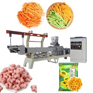 New Factory Supply Twin Screw Extruder Motor-Automatic Onion Ring Puffed Snack Production Line High Efficiency SUS304 Stainless - Product Image 1