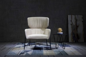 Greenfield Mobili di Lusso Di Grandi Dimensioni Bule Poltrona <span class=keywords><strong>Con</strong></span> Schienale Alto Per La Camera Da Letto E55 - Product Image 5