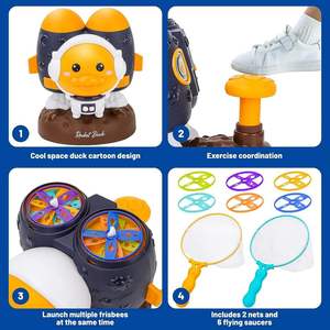Outdoor Sport Toys Launcher Soft <strong>Plastic</strong> Saucer Game Flying <strong>Disc</strong> for Kids with Catch Net - Product Image 5