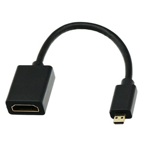 Micro Hdmi Male To Hdmi Female Adapter Cable 4K High Definition For Dslr <b>Cameras</b> Gold Plated Copper <b>Wire</b> - Product Image 2