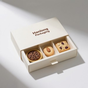 Caja de Galletas con Chispas de Chocolate Biodegradable de Grado Alimenticio, Caja de Pastel Plegable con Logotipo Personalizado, Caja de Postre - Product Image 5