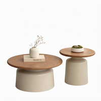 Ensemble de tables basses modernes de luxe extensibles en métal durable pour salon et mobilier de maison - Vente en gros