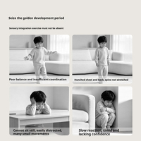 Tabouret pivotant en forme de champignon pour enfants, jouet sensoriel d'équilibre et d'exercice actif pour tout-petits, idéal pour l'intérieur