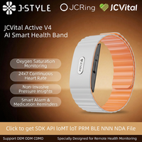 JCVital 2501 SDK APL OEM ODM Pelacak Medis Pintar dengan Deteksi Tidur dan HRV Gelang Pemantau Kesehatan Tekanan Darah