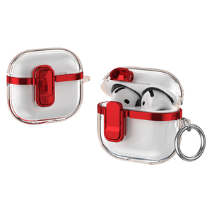 <span class=keywords><strong>Coque</strong></span> de protection pour casque électrolytique <span class=keywords><strong>transparente</strong></span> pour AirPods 2 3 4 Pro 2 housse pour écouteurs avec boucle en métal - Product Image 3
