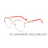 2024 nouveau Design classique couleur métal optique cadre lunettes mode femmes lunette monture de lunettes fabrication en gros