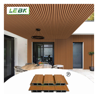 Panneau mural extérieur WPC personnalisable, coextrusion, imperméable, résistant aux UV, revêtement de façade, panneau mural de 10 pieds pour l'extérieur des bâtiments