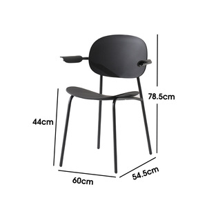 Silla de Comedor Nórdica de Hierro Forjado, Estilo Retro, Silla para Cafetería, Silla de Lujo Ligero para Sala de Estar - Product Image 5
