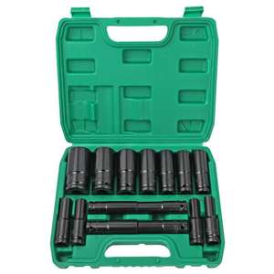 ชุดประแจลม Xi Meng ขนาด 8-32 มม. แบบเมตริก พร้อมหัวต่อขยาย สำหรับซ่อมรถยนต์ - Product Image 1