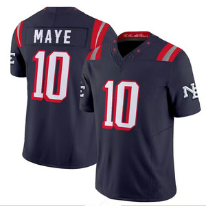 Maillots de football des rivalités de la Nouvelle-Angleterre 10 Drake Maye 12 Tom Brady 8 Diggs Carbon Fashion Stitched USA Football Team Jersey Shirt - Product Image 6