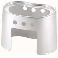Support de tasse tactique pour randonnée en plein air, base de réchaud en aluminium pour tasse de cantine de 0,65 L