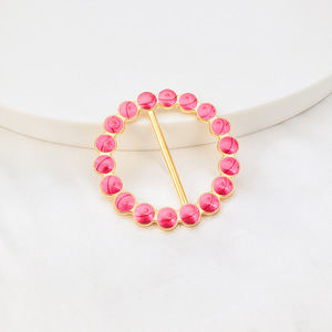 Haut à boutons d'angle pour <span class=keywords><strong>femme</strong></span> avec boucles à clip, vêtement enduit métallique pour fixer le ourlet du t-<span class=keywords><strong>shirt</strong></span> - Product Image 5