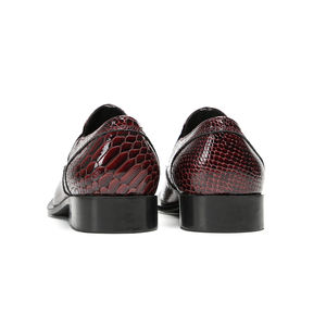 Style britannique métal bout pointu hommes chaussures en cuir véritable grande taille chaussures sans lacet chaussures d'affaires décontractées homme robe de soirée chaussure - Product Image 3