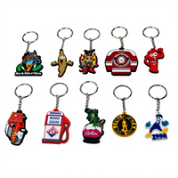 Porte-clés en PVC personnalisé, petit pendentif de poupée, vente en gros, porte-clés de voiture, accessoire mignon de dessin animé d'anime