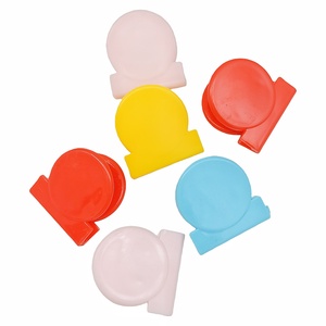 Morsetto tondo in plastica <span class=keywords><strong>Cindy</strong></span> per alimenti in plastica colorata per sigillare il Logo personalizzato per documenti per ufficio morsetti per alimenti Clip per carta - Product Image 1