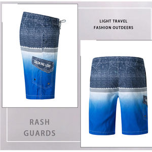 Custom <strong>Men's</strong> Quick Dry Board Shorts Breathable Hawaii Beach <strong>Swimwear</strong> with Mesh Lining and Printed Pattern Bathing Suits - Product Image 3