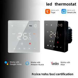 Kabelloser Intelligenter Thermostat für Wasserbasierte Fußbodenheizung Hydroniksystem mit WiFi Zigbee RS485 Energiesparende Steuerung - Product Image 1