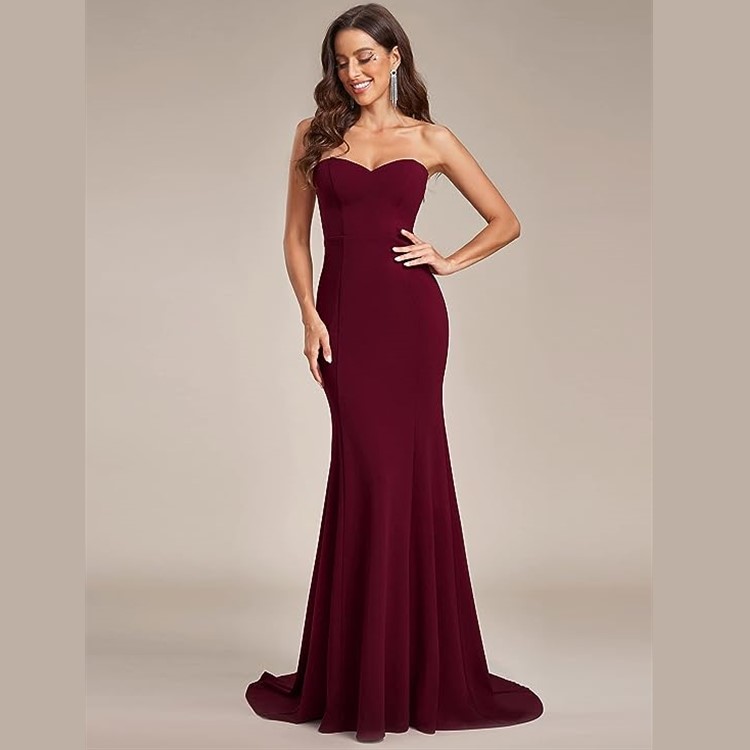 High Quality Cherry Red Off Shoulder Backless Mermaid Wedding Dress Bridal  Gown New Style| Alibaba.com