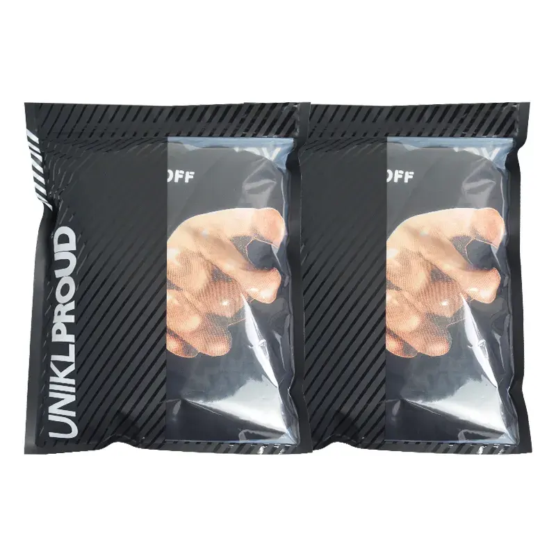 Custom printed clothes plastic waterproof cloth zipper bags packaging big pillow black mylar bag reclosable frosted zip lock bag