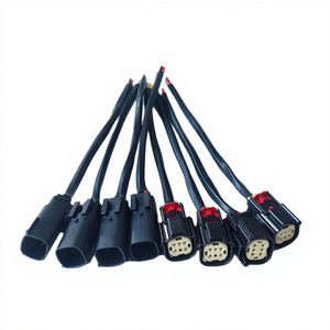 Пользовательские 6-контактный Molex MX150 водонепроницаемый штекер для мужчин и женщин разъемы автомобильный жгут проводов с термоусадочной 33472-0601 33482-0601 - Product Image 1