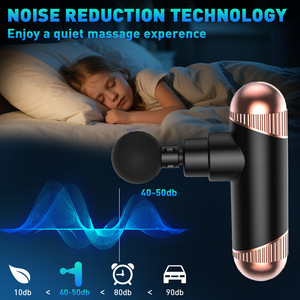 Nuevo Diseño, Mini Pistola de Masaje Profesional Recargable, 6 Cabezales, Masajeador Potente, Pistola de Masaje Facial de Tejido Profundo - Product Image 3